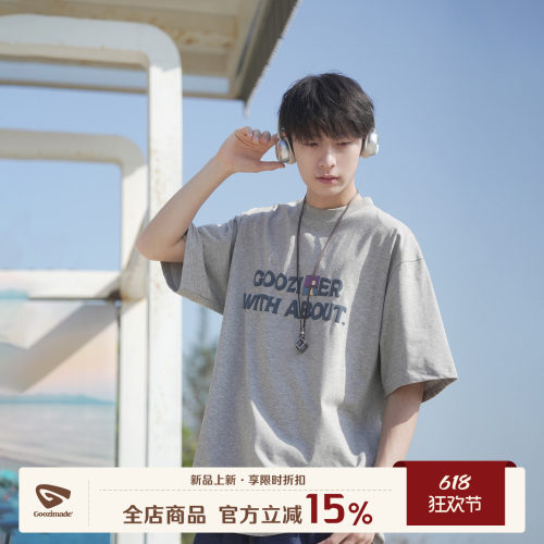GOOZIMADE索罗娜T恤男发泡印花