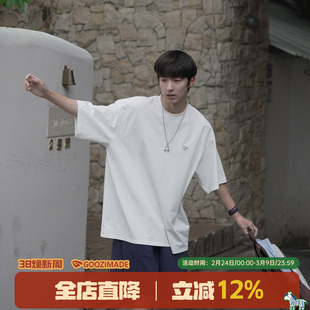 GOOZI MADE 印花短袖T恤男夏季少年感索罗娜内搭半袖打底衫上衣