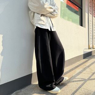 MADE 男生宽松直筒运动休闲裤 日系灰色卫裤 2025新款 男冬季 GOOZI