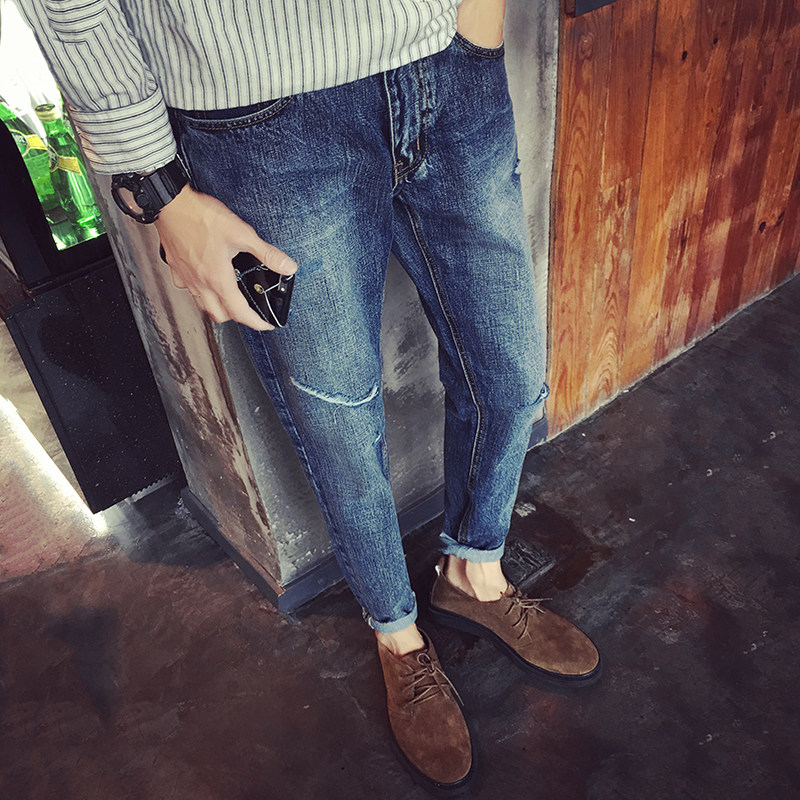 Jeans pour adolescent droite en vrac pour automne - Ref 1480689 Image 1