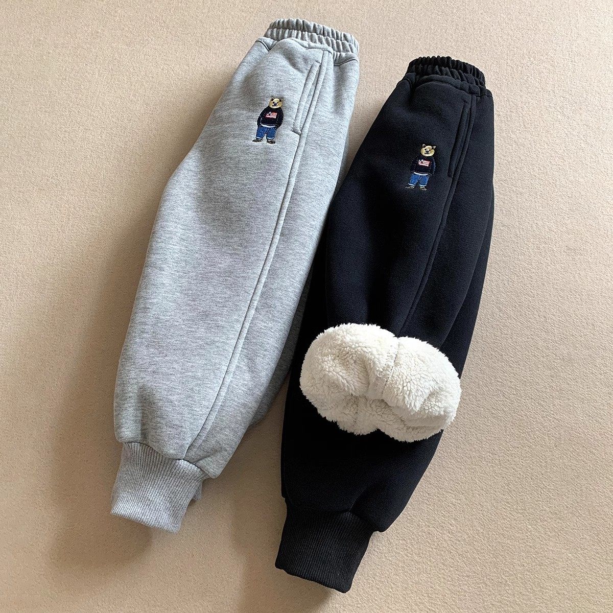 男童裤子加绒加厚冬季一体绒卫裤羊羔绒中小童秋冬款运动裤男宝宝,童装/婴儿装/亲子装,运动裤卫裤,淘宝优惠券,粉丝福利购,淘宝优惠卷