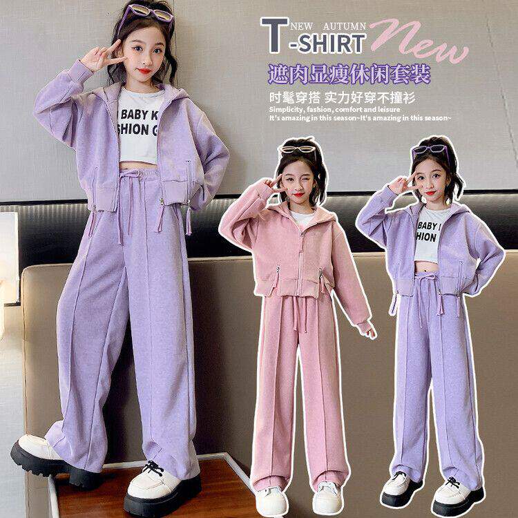 女童外套秋装套装2026新款运动两件套韩系穿搭12岁女孩早春衣服10