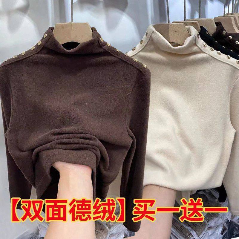 【两件装】女童双面德绒半高领打底衫秋冬中大童加绒发热保暖上衣,女士内衣/男士内衣/家居服,塑身上衣,淘宝优惠券,粉丝福利购,淘宝优惠卷