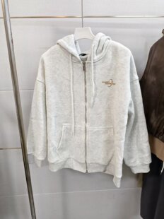 热女士连帽开衫卫衣2025年秋冬季新款休闲宽松慵懒风拉链外套卫衣