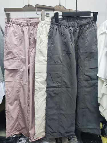 热25年夏季新款伞兵裤工装裤户外运动风宽版直筒休闲裤F04W25201