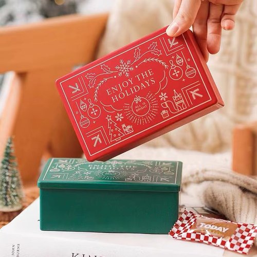 曲奇饼干蛋卷铁盒圣诞生日包装