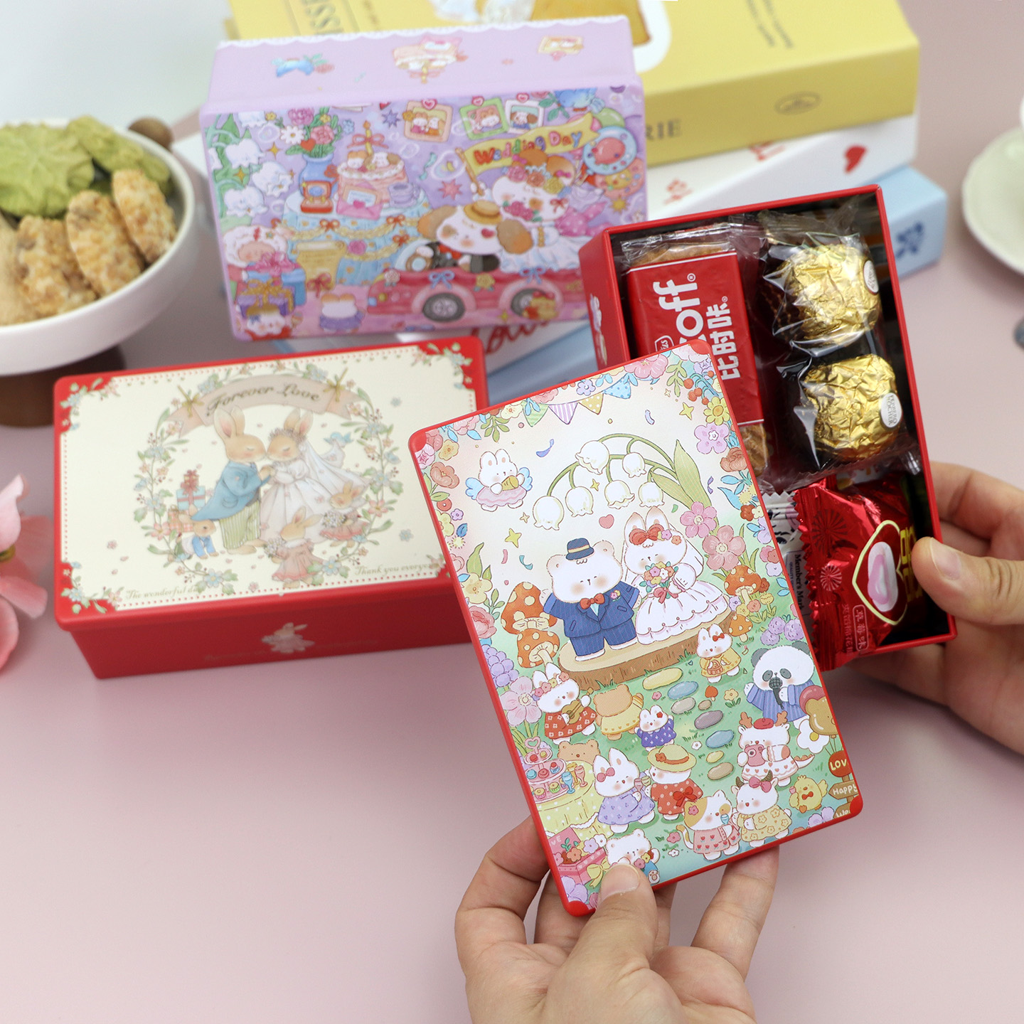 马口铁伴手礼结婚糖果盒喜糖盒