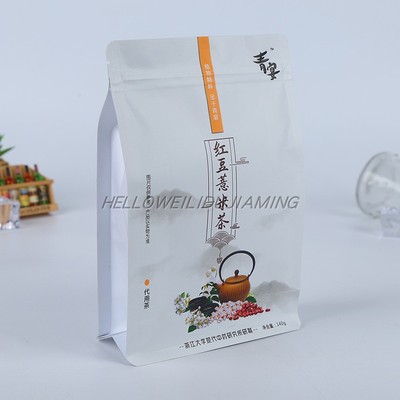 定制八边封代用茶包装袋订做BOPT亚膜饮品复合袋保健茶彩印塑料袋