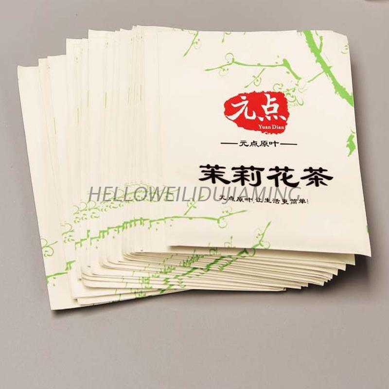 定制边封茉莉花茶包装袋彩印花茶复合袋膜订做PET/PE花草茶塑料袋