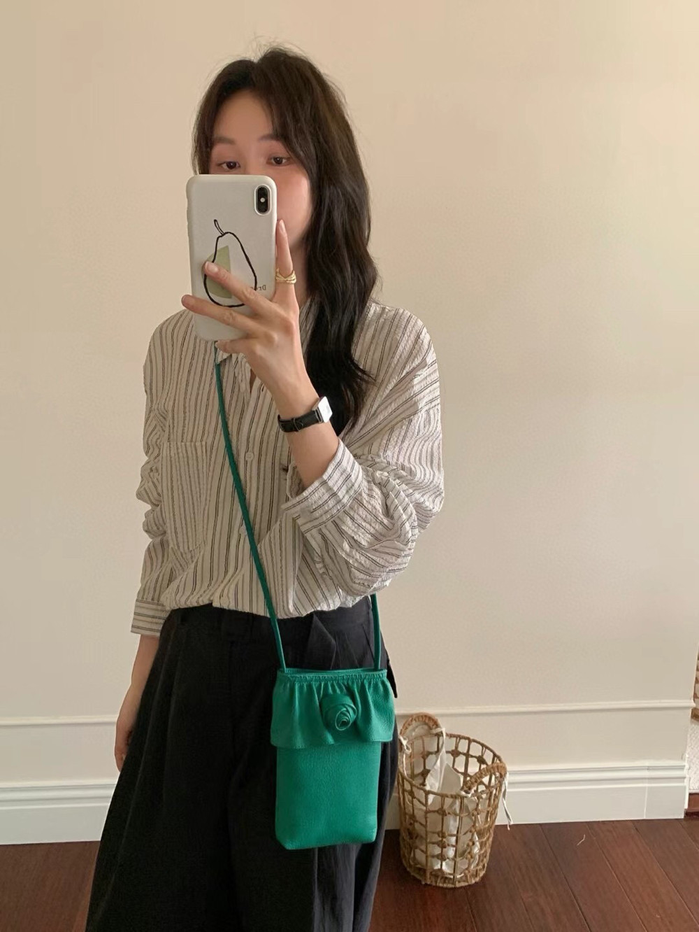 2025新款春日韩系温柔小众包包韩系气质小众真皮手机包