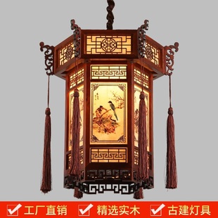 中式实木宫灯灯笼吊灯寺庙祠堂中国风仿古风建筑凉亭庭院门头户外