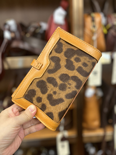 制道A6马毛拼皮活页本会议记录本记事薄真皮皮本子