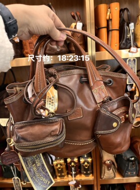 制道手工皮具水桶包复古单肩手提斜挎包机车风质感迷失者L12239