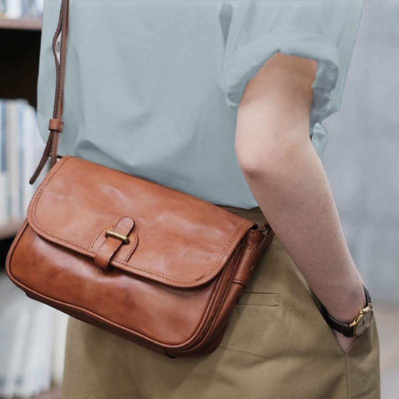 2026 新款高端头层皮女士单肩斜挎包简约设计轻便百搭休闲女包