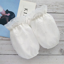 套女短款 办公室袖 冬季 成人米白色羽绒服套袖 头 三层防污护袖 蕾丝袖