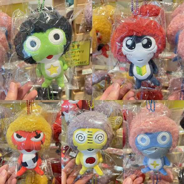 日本限量军曹keroro爆炸头公仔挂件tamama kululu dororo giroro