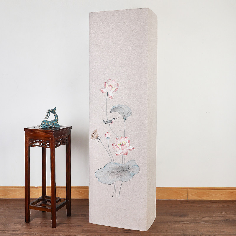 手绘画立式方形柜机套空调防尘罩柜式美的海尔科龙格力全包空调套