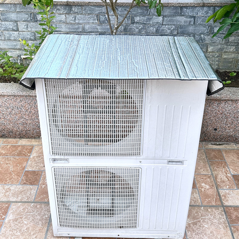 加长款中央空调外机保护罩强磁免安装防晒隔热防水盖顶防尘罩