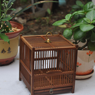 超大空间带粪托纯手工天然竹制蝈蝈笼鸣虫用具老人小孩礼品蛐蛐笼