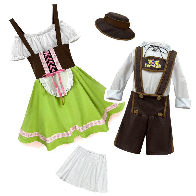 万圣节儿童德国啤酒演出服表演服