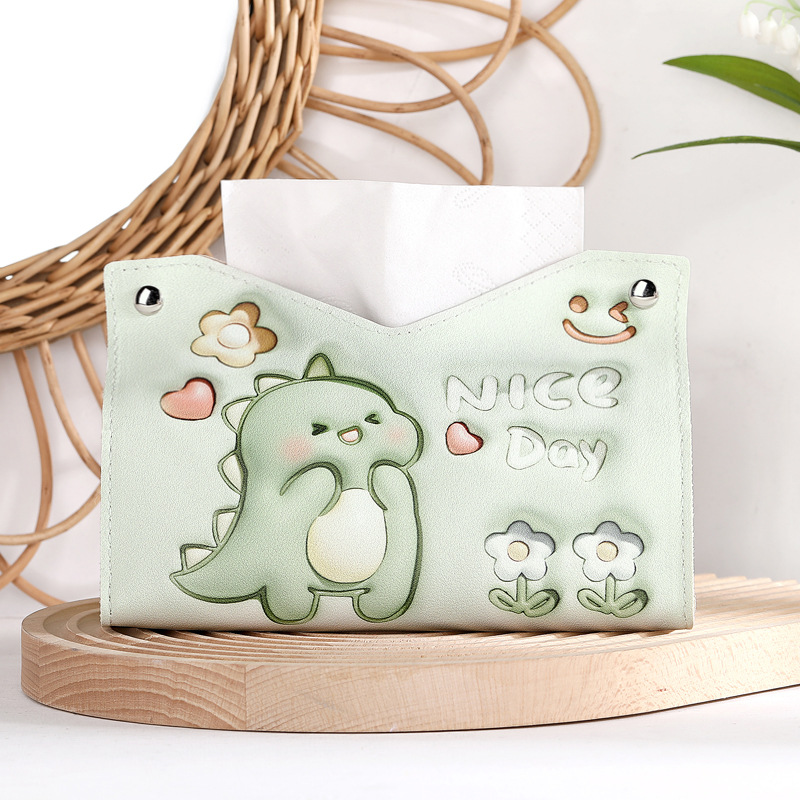 卡通可爱纸巾盒多功能收纳