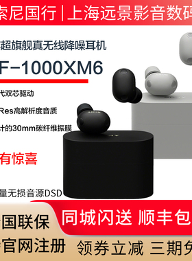 【重磅新品】Sony/索尼WF-1000XM6 双芯超旗舰真无线蓝牙降噪耳机