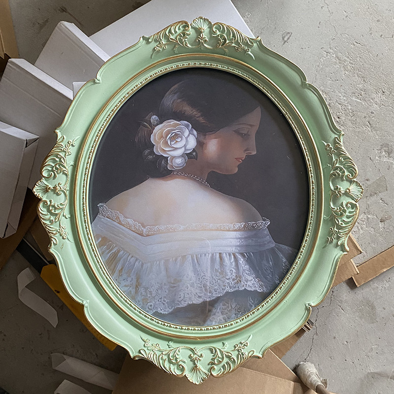 欧式树脂相框6寸7寸12寸树脂挂墙相框婚礼甜品台摆件婚庆用品拍摄