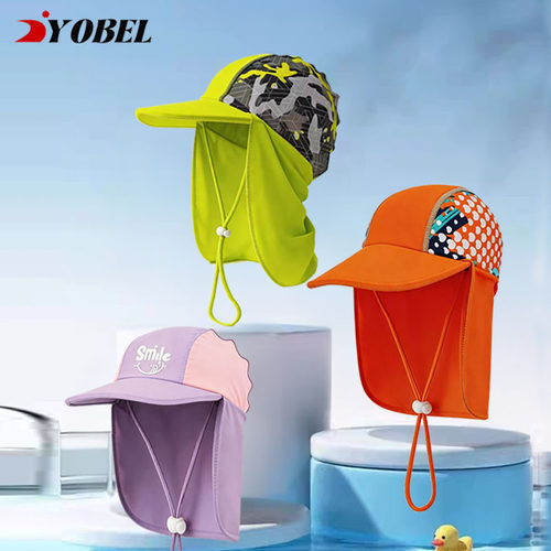 YOBEL儿童防晒护颈泳帽