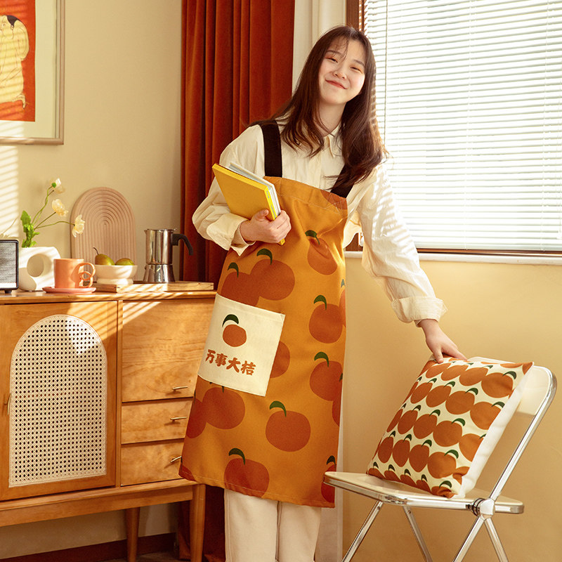 万事大吉&大吉大利围裙无袖布艺家居厨房烘焙裙做饭围腰厨师罩衣,家庭/个人清洁工具,围裙,淘宝优惠券,粉丝福利购,淘宝优惠卷