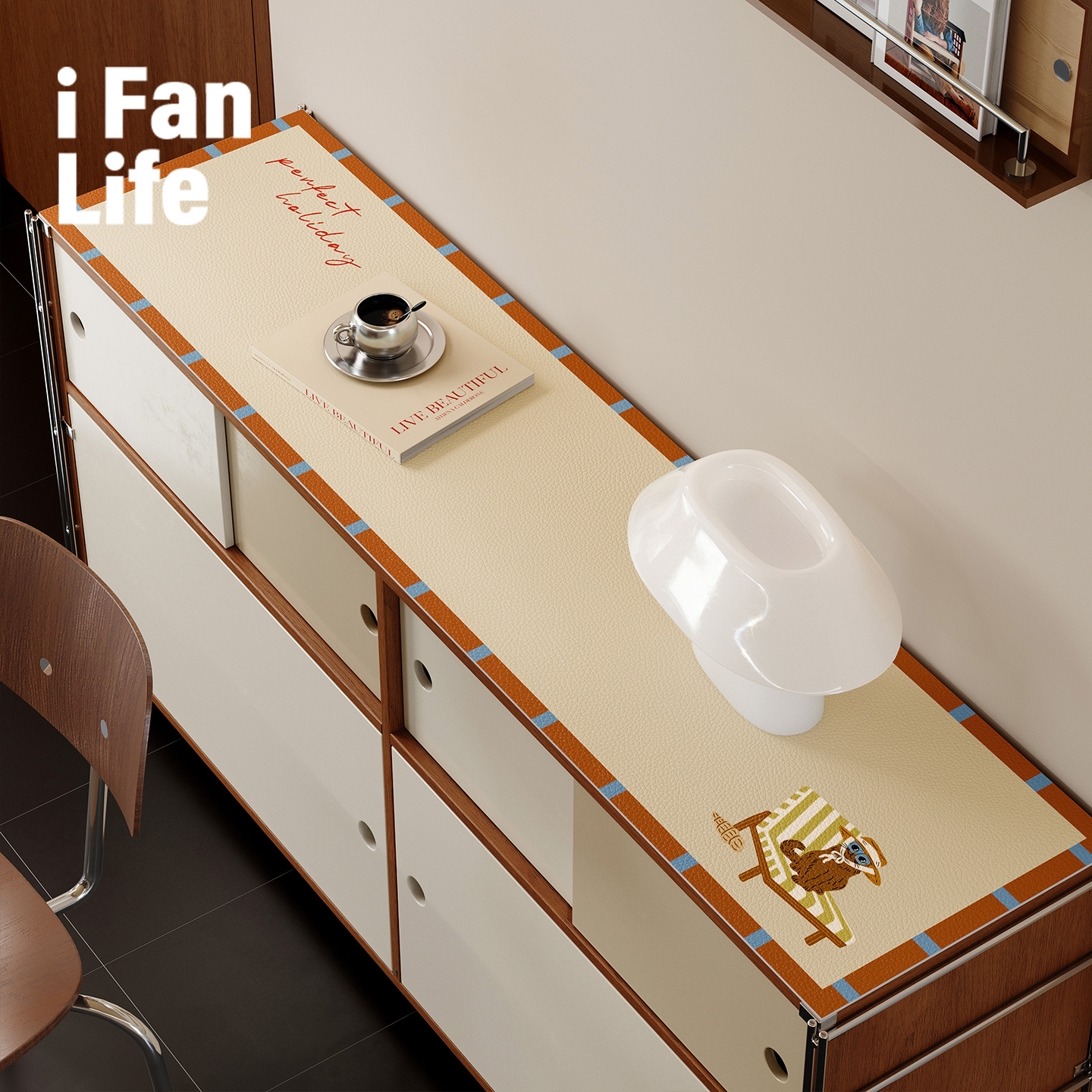 电视柜皮革防水防油桌垫台面保护