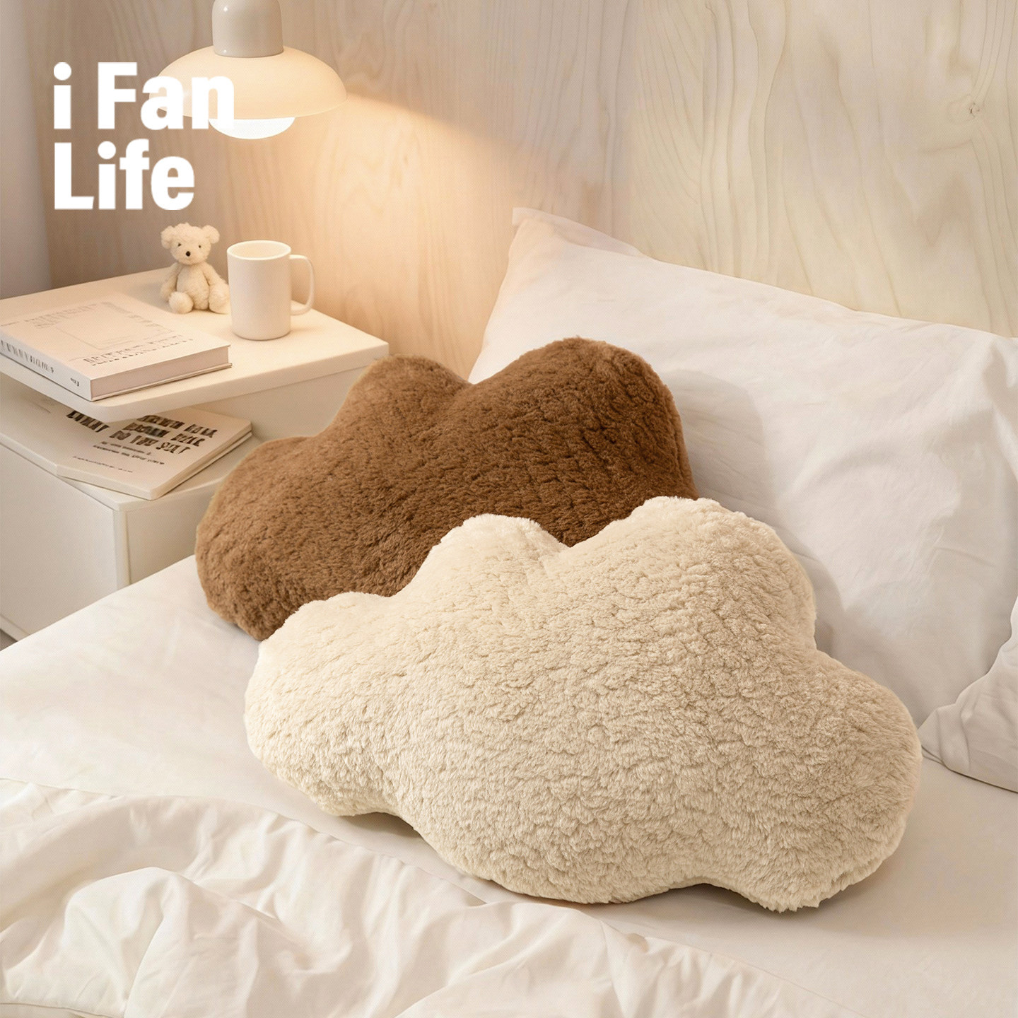 美好北欧云朵床头靠垫靠背女生睡觉夹腿抱枕沙发客厅高级感大靠枕,居家布艺,床头靠垫,淘宝优惠券,粉丝福利购,淘宝优惠卷