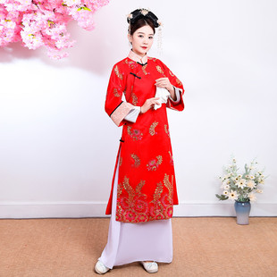 清朝服装延禧攻略同款女古装佘诗曼娴妃绣花朝服格格装旗装演出服