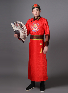 新款特价古装清朝贝勒阿哥服装 成人男童地主 少爷王爷影视演出服