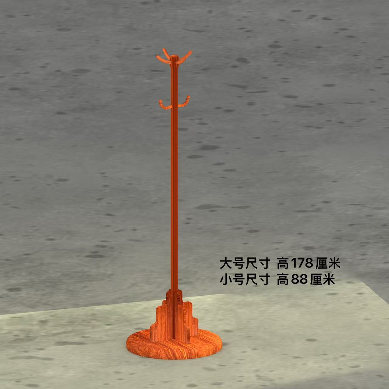 风头衣帽架加粗圆柱落地衣架