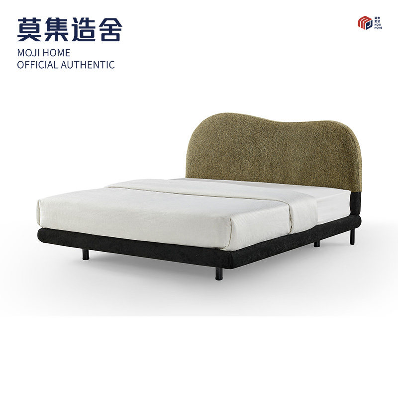 法式复古可拆洗棉麻布艺软包床