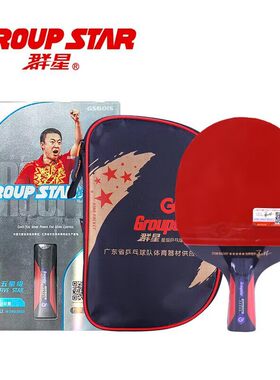 五星乒乓球拍成人儿童训练拍群星