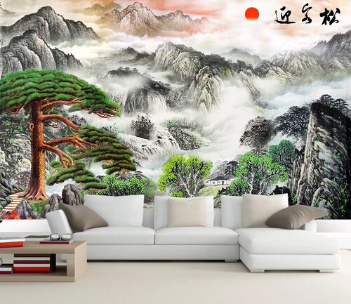 本产品为定制壁画，您需要先选择想要的图案、材质（不同材质价钱不同）1平米=1件，量好您墙面的高和宽（精确到0.01米），联系我们客服。