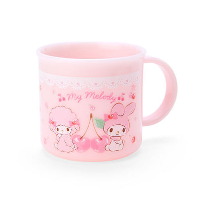 日本三丽鸥hellokitty美乐蒂库洛米卡通水杯树脂把手杯喝水杯