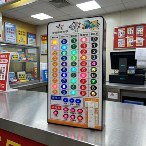 排列三排列五LED发光彩票展示架商用便利店数字表格装饰灯箱壁挂