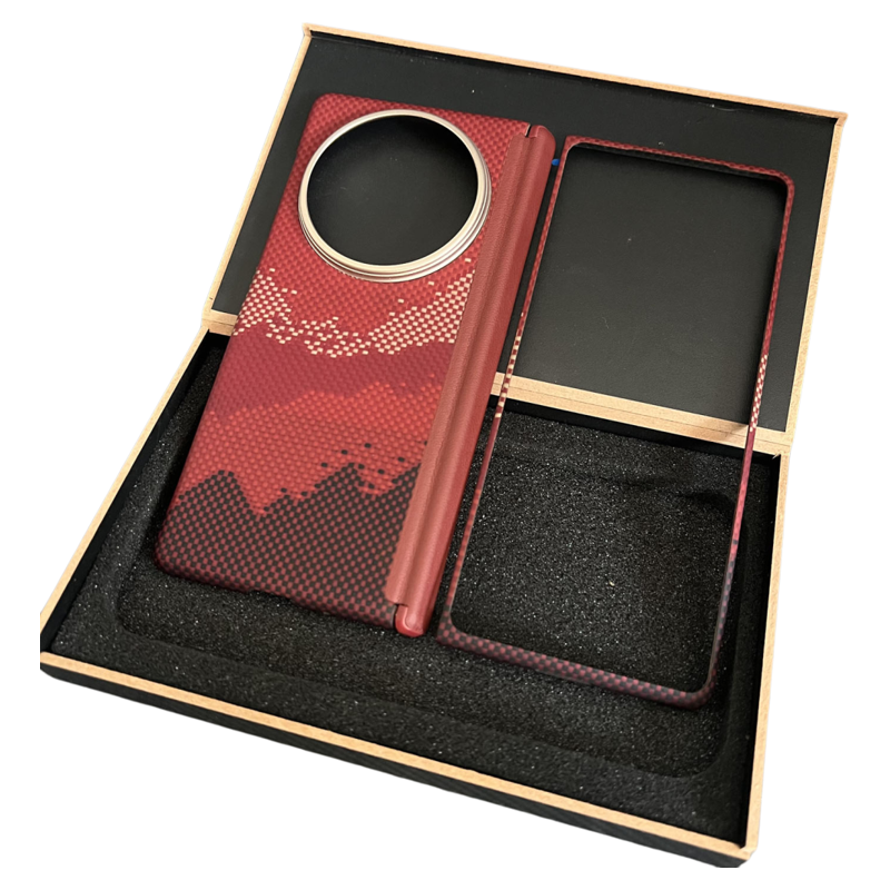 vivoxfold5磁吸芳纶纤维手机壳