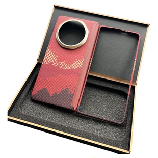 适用荣耀magicv6原创夜光手机壳新款MAGICV6折叠屏凯夫拉芳纶纤维保护套v6高级商务磁吸轻薄后盖硬外壳带指环