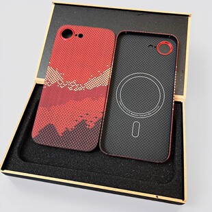 适用于iPhone16e手机壳轻薄凯夫拉芳纶纤维全包苹果17E碳纤维保护套强磁吸附magsafe超薄磨砂高档600D保护壳