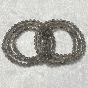 天然银月光三圈手链女款 小清新简约水晶多圈多层手串饰品百搭 时尚