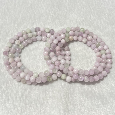 天然彩锂辉三圈手串时尚小清新