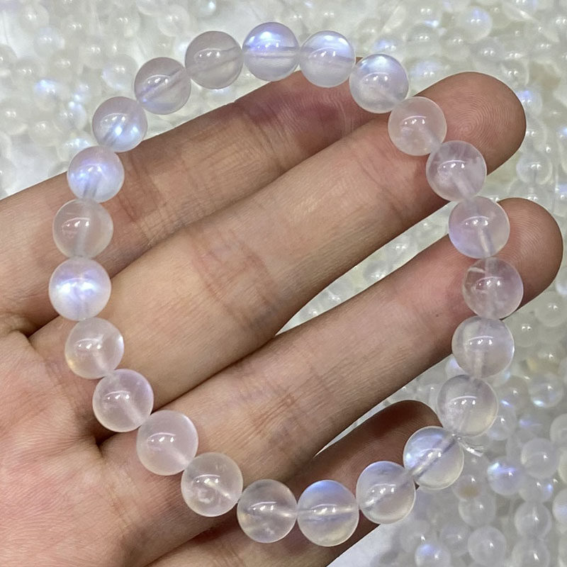 天然6a蓝月光手链女款百搭小清新