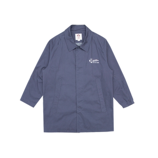 阔型中长款 任选3件 风衣单排扣宽松休闲翻领纯色医生长袍 349元