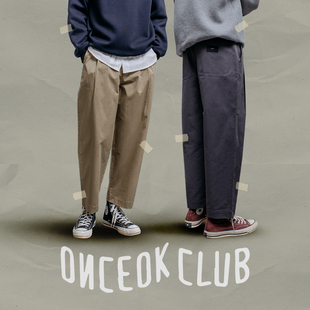 复古纯棉直筒休闲裤 任选3件 男士 2024秋季 宽松九分裤 新品 249元