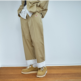 249元 春秋宽松百搭九分裤 任选3件 子男士 潮牌 复古撞色休闲裤