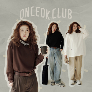 精棉T恤男女同款 任选三件 显瘦保暖打底衫 249元