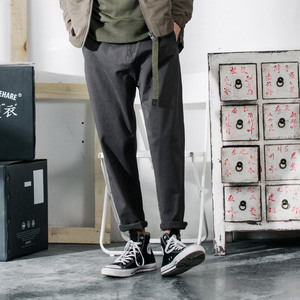 日系休闲直筒长裤